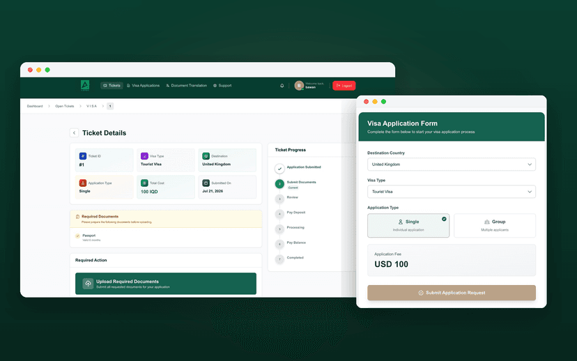 Taking visa applications and translations online
